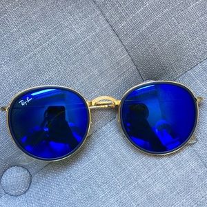 Round folding blue ray bans